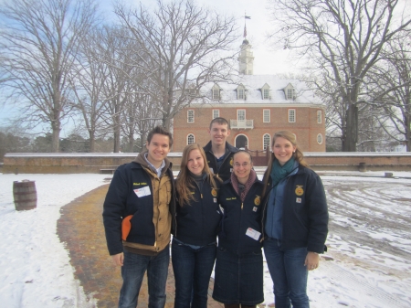 The State Officers touring Colonial Williamsburg.